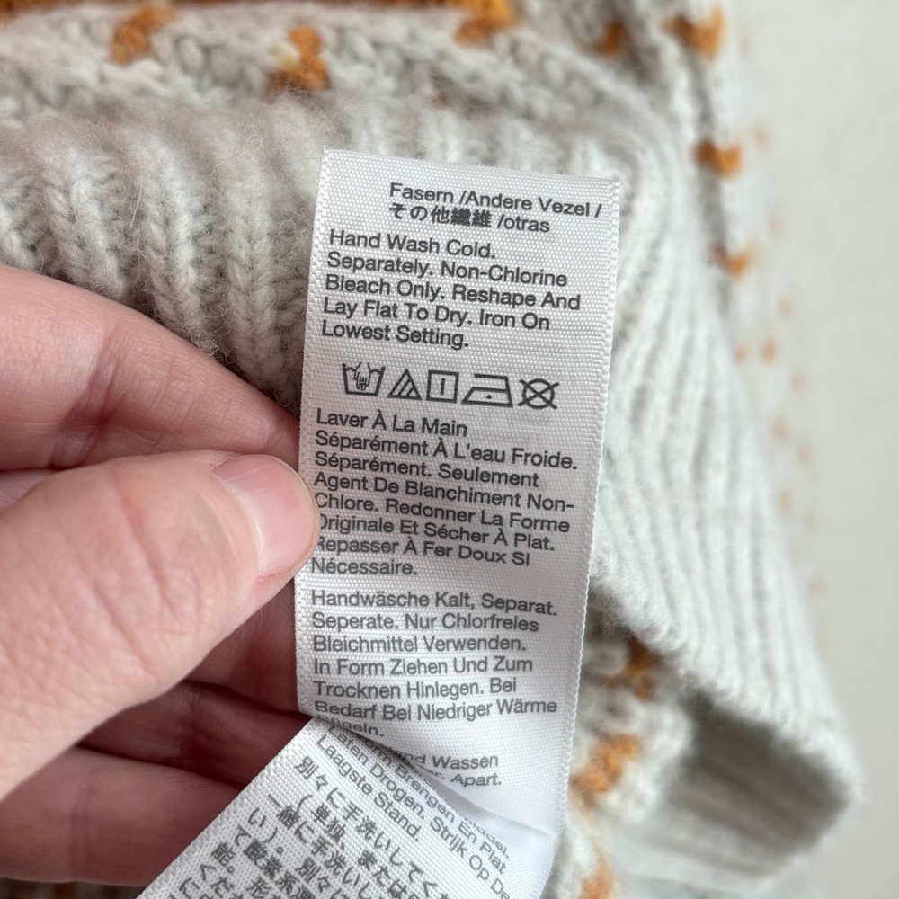 Madewell Striped Barfield Sweater Merino Wool and Alpaca XS - Picture 5 of 7